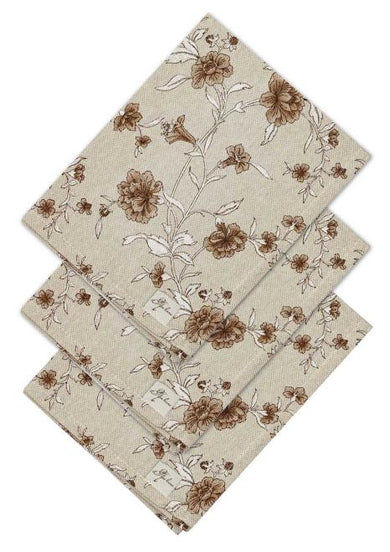Набір серветок Квіти коричневі ПРОВАНС, 35х45см 035084