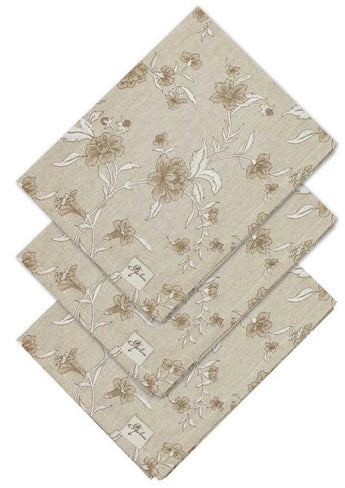 Набір серветок Квіти бежеві ПРОВАНС, 35х45см 035081