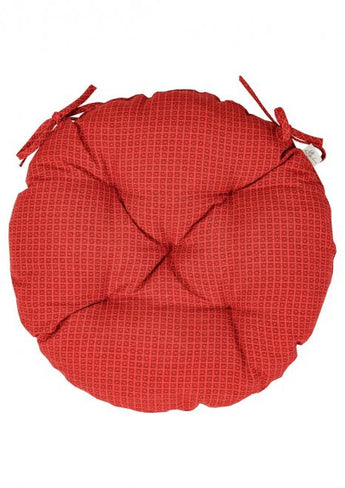 Кругла подушка на стілець Merry Christmas червона ПРОВАНС, D40см 031490