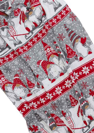 Новорічний плед в'язаний Веселі гноми ПРОВАНС, 90х130см 037813