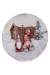Кругла гобеленова серветка Snowfall ПРОВАНС, D35см 041729