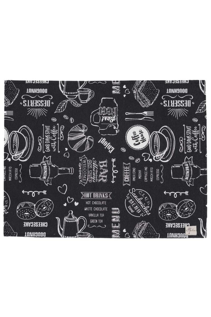 Серветка на стіл Breakfast black Прованс, 35х45 см