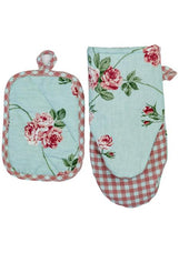 Набір рукавичка та прихватка Трояндочки ПРОВАНС, 29х15см 035694