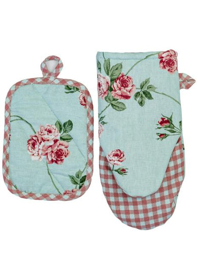 Набір рукавичка та прихватка Трояндочки ПРОВАНС, 29х15см 035694