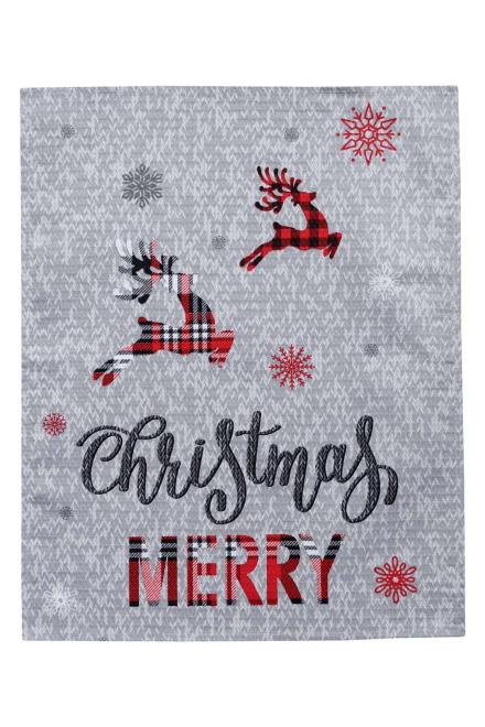 Новорічний вафельний рушник Merry Christmas Прованс 46х60 см
