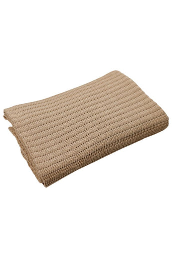 Плед в'язаний Cotton бежевий ПРОВАНС, 120х200см 039527