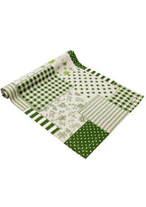 Доріжка на стіл Печворк зелений ПРОВАНС, 40х140см 031542