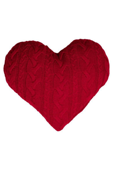 Декоративна подушка в'язана Серце ПРОВАНС, 33х33см 028324