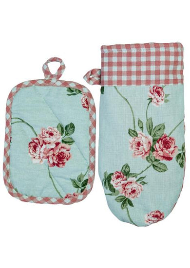 Набір рукавичка та прихватка Трояндочки ПРОВАНС, 29х15см 035694