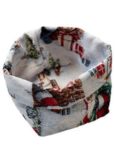 Новорічний кошик універсальний Снігова зима ПРОВАНС, 14х16х15см 037850