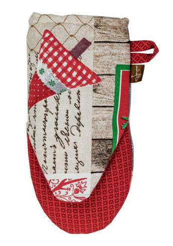 Набір рукавичка та прихватка Merry Christmas ПРОВАНС, 32х20см 034941