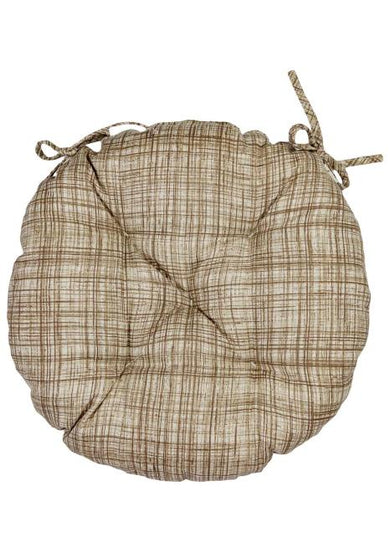 Кругла подушка на стілець Тереза Клітинка ПРОВАНС, D40см 034531