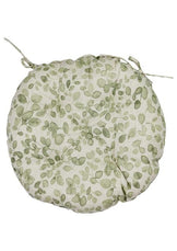 Кругла подушка на стілець Тереза Листочки ПРОВАНС, D40см 034533