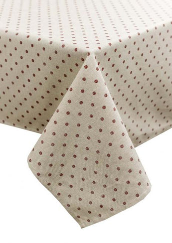 Скатертина Горох бордо ПРОВАНС, 120х136см 031558