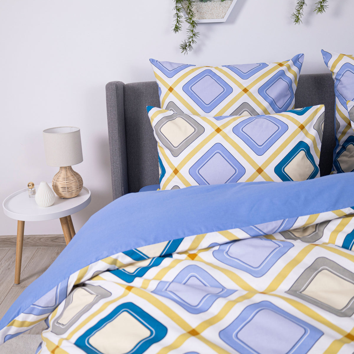 Комплект постільної білизни ТЕП "Happy Sleep" Блакитна дюна, 50x70 євро 