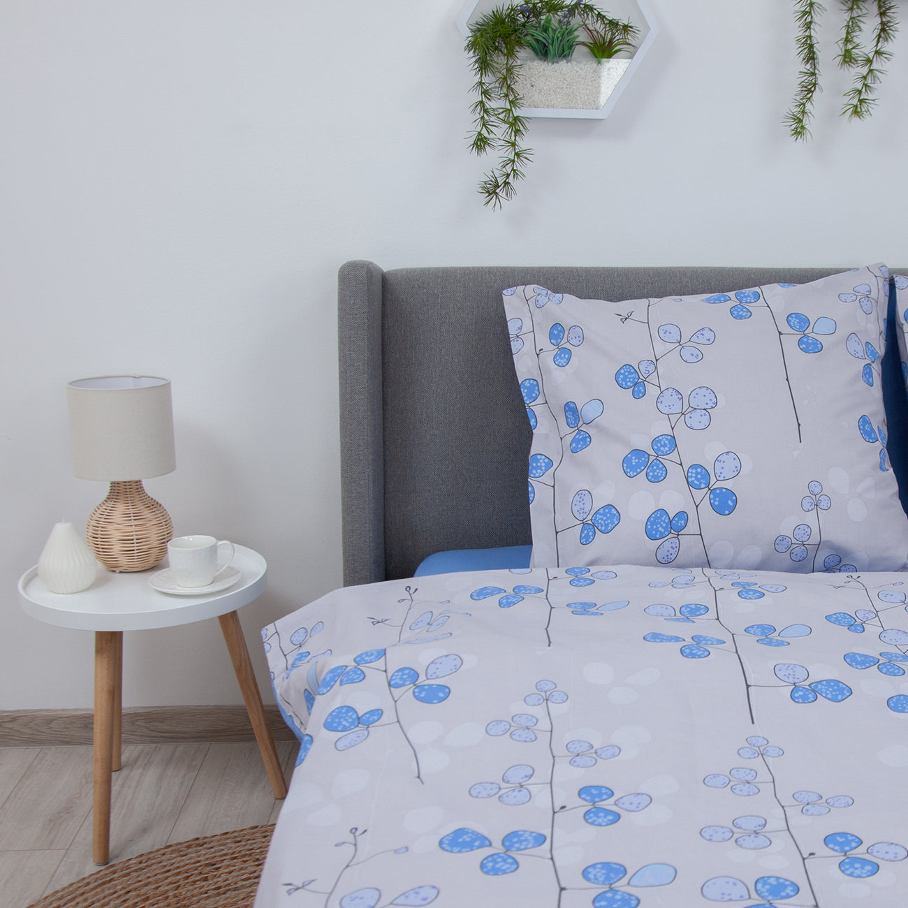 Комплект постільної білизни ТЕП "Soft dreams" Blue Flowers, 70x70 сімейний 