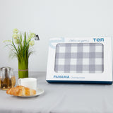 Скатертина "Panama" 180*220 см водовідштовхуюча Dark Gray Check 