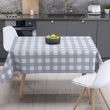 Скатертина "Panama" 180*220 см водовідштовхуюча Dark Gray Check 
