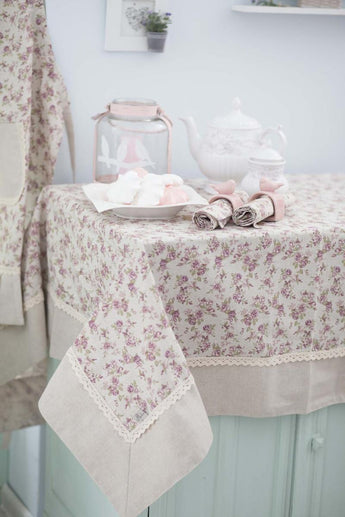 Святкова скатертина Прованс Rosettes ПРОВАНС, 140х180см 006538