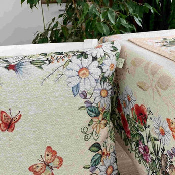 Гобеленова наволочка Alicia метелики та квiти ПРОВАНС, 45х45см 021814