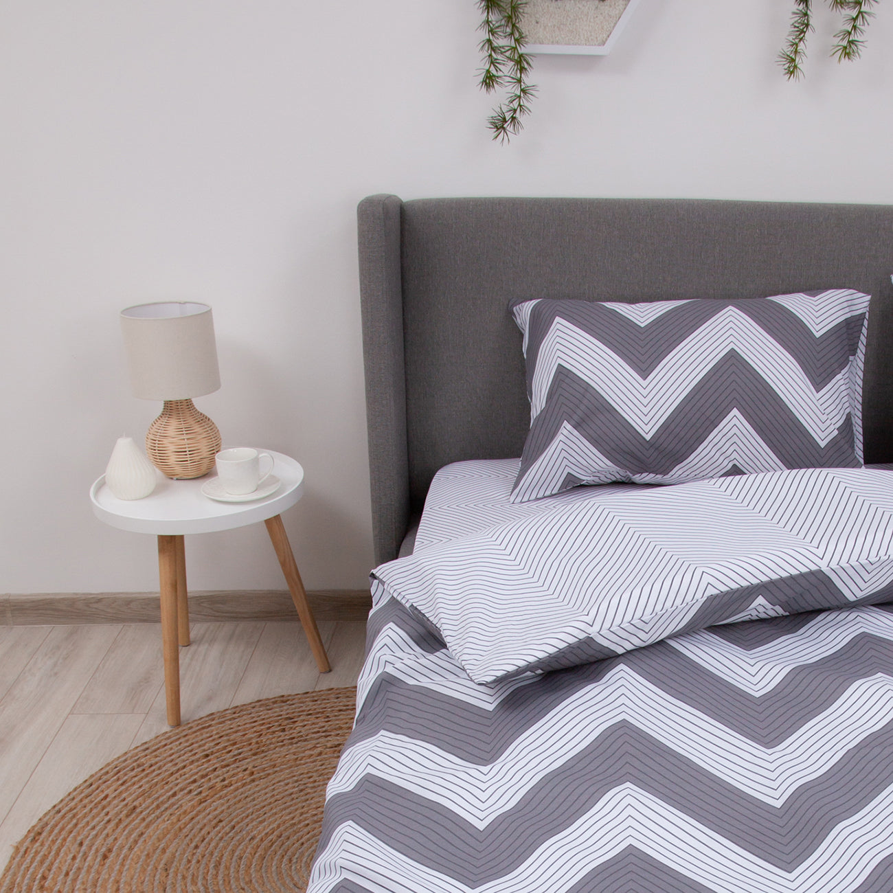 Комплект постільної білизни ТЕП "Happy Sleep" Grey Peak, 50x70 євро