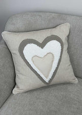 Подушка декоративна Серденько трикольорове ПРОВАНС, 45х45см 033342