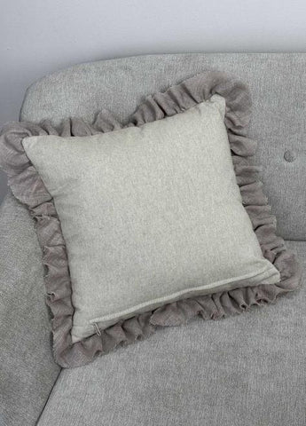 Подушка декоративна з оборкою Серце ПРОВАНС, 45х45см 033317