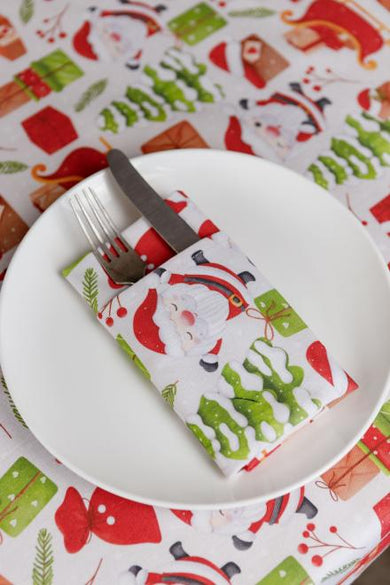 Серветка Санта на білому ПРОВАНС, 40х40см 035752