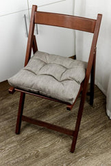 Подушка на стілець FIESTA сіра ART KNIT, 40х40см 033514