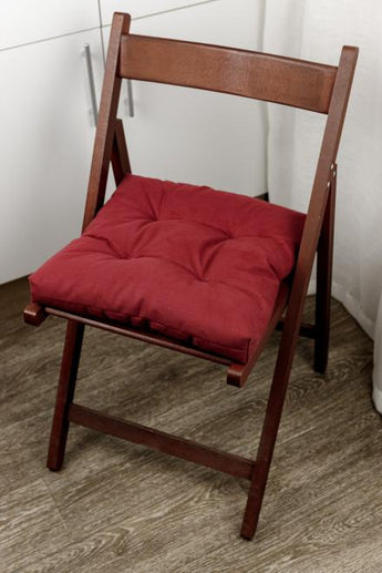 Подушка на стілець FIESTA бордова ПРОВАНС, 40х40см 033512