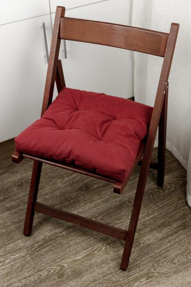 Подушка на стілець FIESTA бордова ПРОВАНС, 40х40см 033512