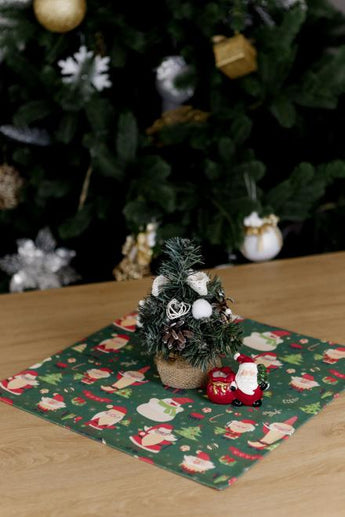 Серветка Санта на зеленому ПРОВАНС, 40х40см 035754