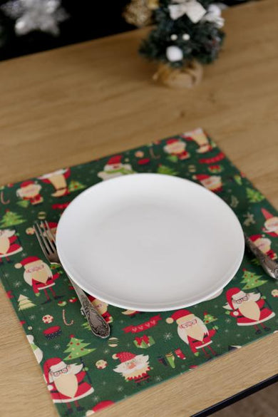 Серветка Санта на зеленому ПРОВАНС, 40х40см 035754
