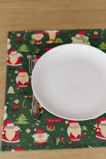 Серветка Санта на зеленому ПРОВАНС, 40х40см 035754
