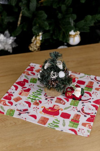 Серветка Санта на білому ПРОВАНС, 40х40см 035752