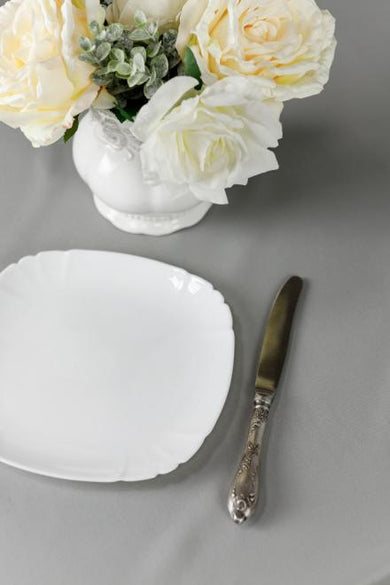 Скатертина Kelly сіра ПРОВАНС, 140х140см 032906