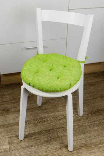 Кругла подушка для стільця CHENILLA салатова ПРОВАНС, D40см 039026