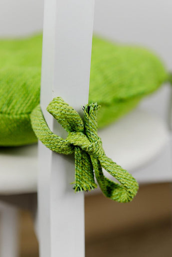 Кругла подушка для стільця CHENILLA салатова ПРОВАНС, D40см 039026