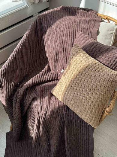 В'язана наволочка COTTON бежева ПРОВАНС, 45х45см 039940