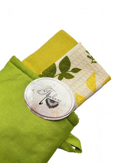 Набір Зелений (Рукавичка та 2 серветки) ПРОВАНС, 37х20см 033296