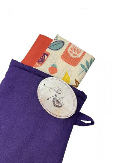 Набір Фіолетовий (Рукавичка та 2 рушники) ПРОВАНС, 37х20см 033297