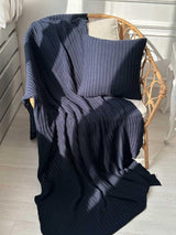 В'язана наволочка COTTON синя ПРОВАНС, 45х45см 039943