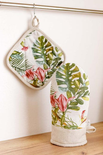 Набір рукавичка та прихватка Villa Квіти ПРОВАНС, 32х20см 034946