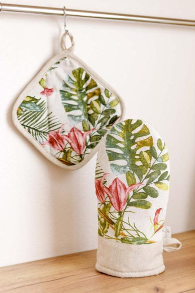 Набір рукавичка та прихватка Villa Квіти ПРОВАНС, 32х20см 034946