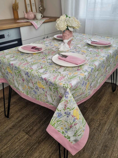 Скатертина з кантом Весна ПРОВАНС, 136х180см 034064