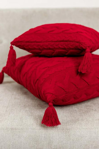 Наволочка в'язана Hit Kosa червона ПРОВАНС, 45х45см 031668