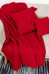 Плед Hit Kosa червоний ПРОВАНС, 130х170см 030172