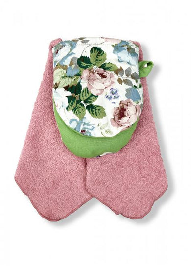 Текстильний набір для кухні рожевий ПРОВАНС, 19х34см 033331