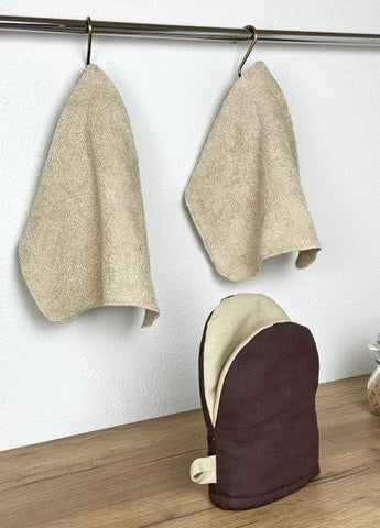 Текстильний набір для кухні бежевий ПРОВАНС, 19х34см 033330