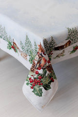 Новорічна гобеленова скатертина Squirrel ПРОВАНС, 135х300см 041801